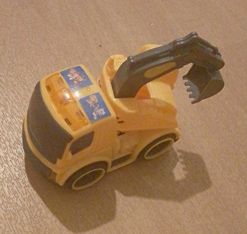 Gelbes spielzeugauto - gelbes,