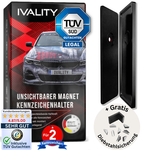 Magnet kennzeichenhalter - 2x,