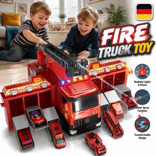 Lkw feuerwehrauto mit - lkw,